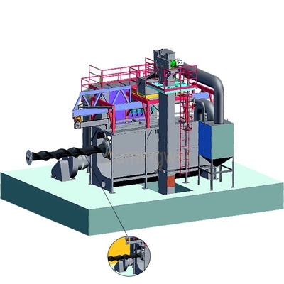 Energia- singola stazione Wire Coil Shot Blasting Machine per bassa intensità di lavoro