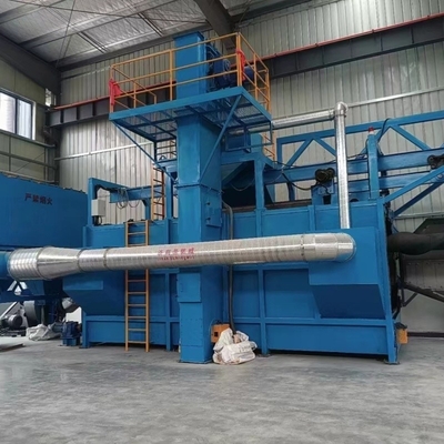 Macchina elettrica mono stazione blu Full Coil Wire Shot Blasting per il risparmio energetico