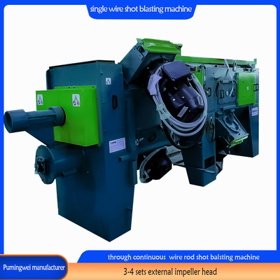Automatica Green Pitless Inline Wire Rod Shot Blasting Machine con design personalizzato