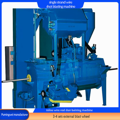 Automatica Green Pitless Inline Wire Rod Shot Blasting Machine con design personalizzato