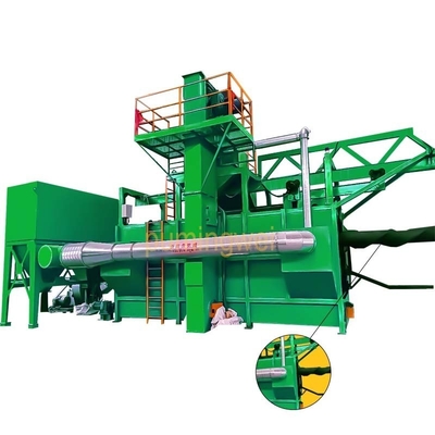 6m Continuo filtro bastone Shot Blasting Machine per singolo mandrello Disegno personalizzabile