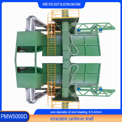 6m Continuo filtro bastone Shot Blasting Machine per singolo mandrello Disegno personalizzabile