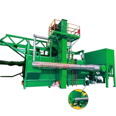6m Continuo filtro bastone Shot Blasting Machine per singolo mandrello Disegno personalizzabile