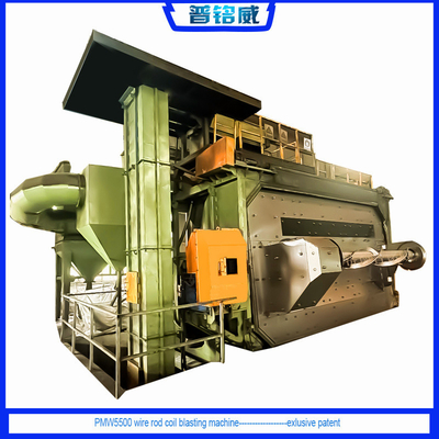 12.5*5.5*64m di altezza sopra il suolo Non tossica Rost Removal of Coil Wire Shot Blasting Machine
