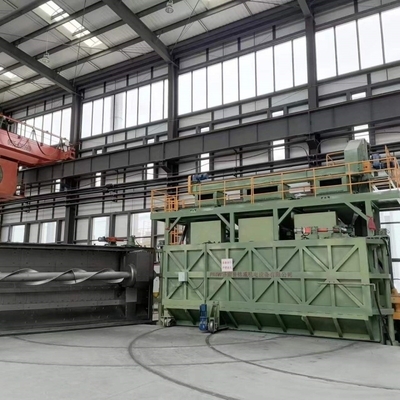 16.8 * 12.4 * 5.8meters Flat Door Disc Wire Blasting Machine Pmw5300 per la personalizzazione