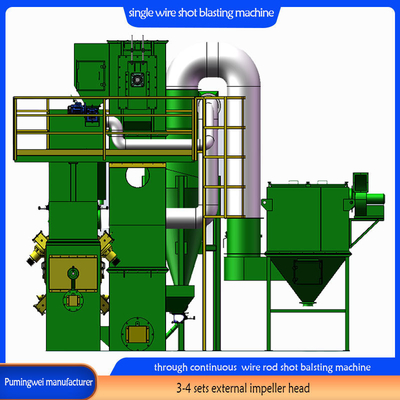 Macchina per lo sgancio continuo di filo a canna per tutti i prodotti metallici di filo di ferro di diametro massimo 130 mm