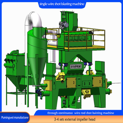 Macchina per lo sgancio continuo di filo a canna per tutti i prodotti metallici di filo di ferro di diametro massimo 130 mm