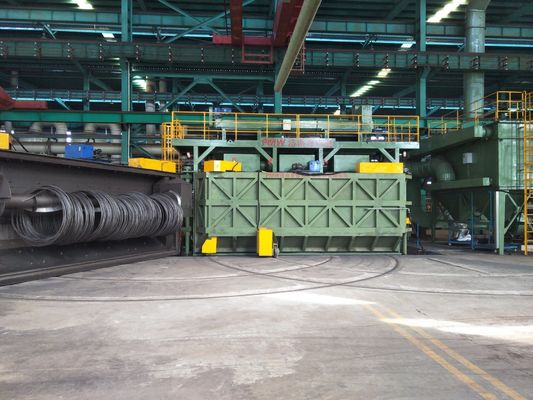 PMW5300 Porta oscillante Fuoco di filo di ferro colpito di sabbiatura di sabbiatura di sabbia attrezzature 16.8x12.4x5.8m