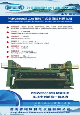 Macchina per la ripulitura delle porte a doppia posizione con apparecchiatura per la pulizia della ruggine