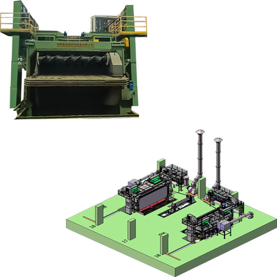 3D Electric Wire Rod Coil Shot Blasting Machine PMW5500 per il derusting Costo 18-35RMB/T