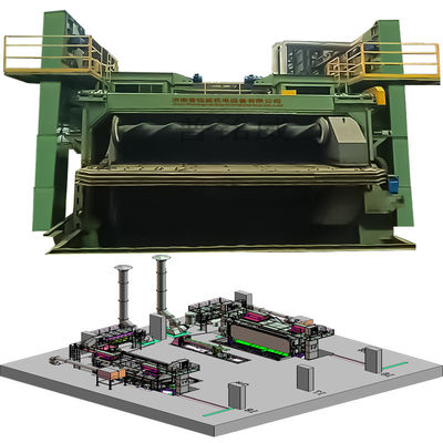 Super porta resistente all'usura Pmw5500 Wire Rod Coil Shot Blasting Machine per pulizia elevata