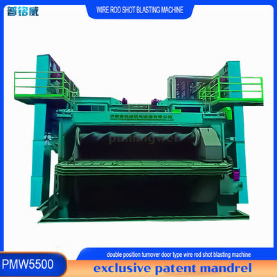 PMW5500 12,5*5,5*6,4 m Costo di descalcificazione 5 dollari Green Wire Rod Coil Shot Blasting Machine