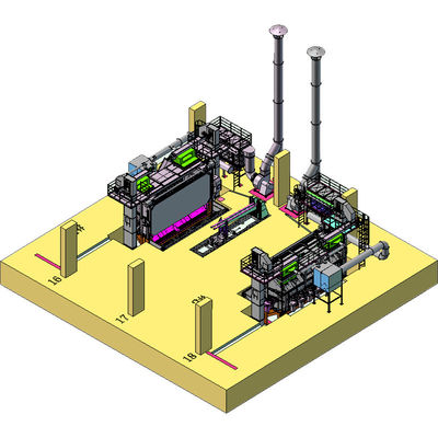 Perdita di filo 0,2-0,3% Pmw5500 Wire Rod Coil Shot Blasting Machine per la forgiatura a freddo dell'acciaio