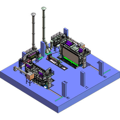 Perdita di filo 0,2-0,3% Pmw5500 Wire Rod Coil Shot Blasting Machine per la forgiatura a freddo dell'acciaio