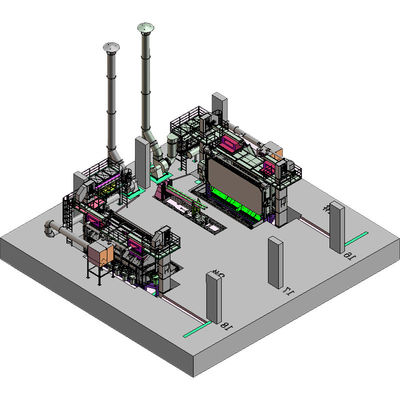 Perdita di filo 0,2-0,3% Pmw5500 Wire Rod Coil Shot Blasting Machine per la forgiatura a freddo dell'acciaio
