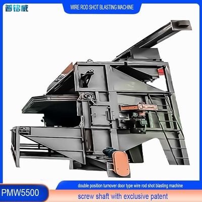 Pmw5500 Wire Rod Coil Shot Blasting Machine con costo di derusting accessibile 18-35RMB/T