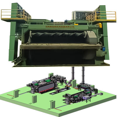 Pmw5500 Wire Rod Coil Shot Blasting Machine con costo di derusting accessibile 18-35RMB/T