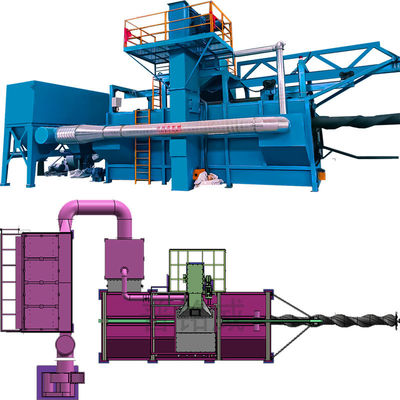 Macchine per lo sgancio a spirale a canna di filo a mandrello mobile rimontabile per i processi di sgancio