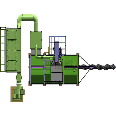 Macchine per lo sgancio a spirale a canna di filo a mandrello mobile rimontabile per i processi di sgancio