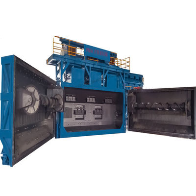 Macchina per lo sgancio di filtri a spirale con blocchi di rivestimento sovrapposti