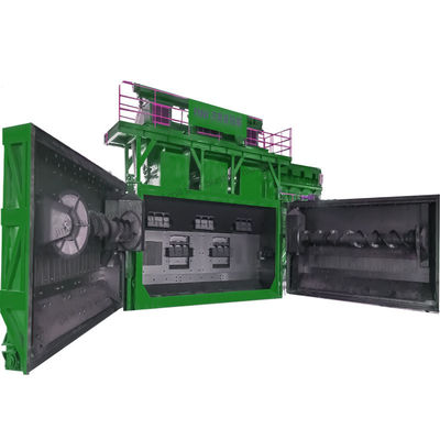 Macchina per lo sgancio di filtri a spirale con blocchi di rivestimento sovrapposti