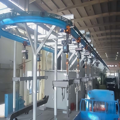 Q37 Serie Overhead Hanger Hook Tipo Shot Blasting Machine per la pulizia dei colori blu