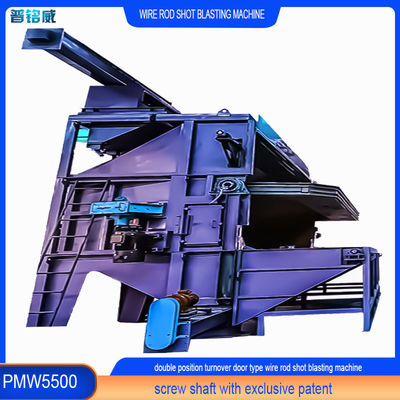 Pmw 5500 Wire Rod Coil Shot Blasting Machine per il funzionamento continuo a lotti