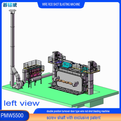 Multifunzione Wire Rod Coil Shot Blasting Machine per la descaling entro le vostre esigenze