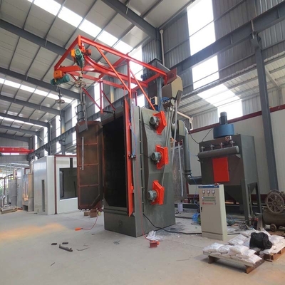Y Track Spinner Hanger Shot Blasting Machine per la pulizia dell'hardware Opzioni personalizzate
