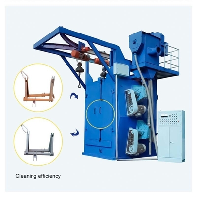 Y Track Spinner Hanger Shot Blasting Machine per la pulizia dell'hardware Opzioni personalizzate