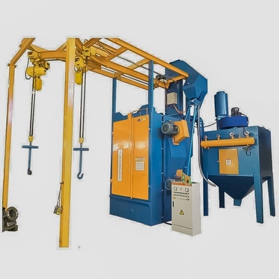 Pumingwei Overhead Rail Spinner Hanger Shot Blasting Machine per la lavorazione automatica