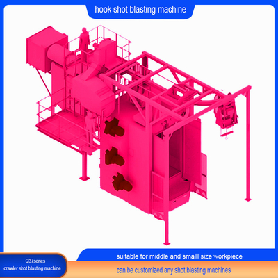 Abratore a striscia (Crawler Abrator) Custom Standard Spinner Hanger Pass Through Shot Blasting Machine