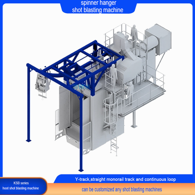Abratore a striscia (Crawler Abrator) Custom Standard Spinner Hanger Pass Through Shot Blasting Machine
