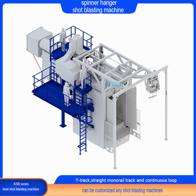 Abratore a striscia (Crawler Abrator) Custom Standard Spinner Hanger Pass Through Shot Blasting Machine