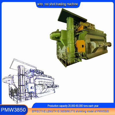 Personalizzazione Shot Peening Wire Rod Coil Shot Blasting Machine per prodotti a molla