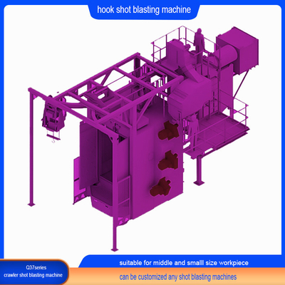 Pass Through Monorail Hanger Shot Blasting Machine con servizio post-vendita Mumu