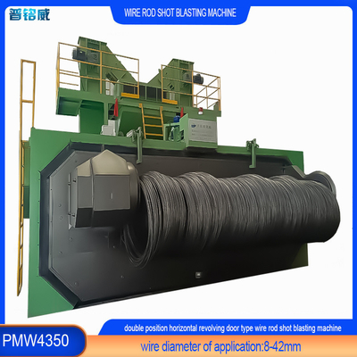 20-40RMB/T Costo di derusting Wire Rod Coil Shot Blasting Machine per un effetto di descaling perfetto