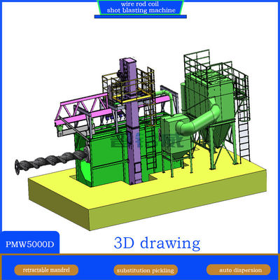 10 000 - 40 000 tonnellate Capacità bobina di filo a canna sparatutto macchina da soffiatura resistente alla ruggine / alla corrosione