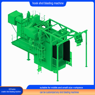 Hook Spinner Hanger Shot Blasting Machine Derusting e efficienza per prodotti metallici