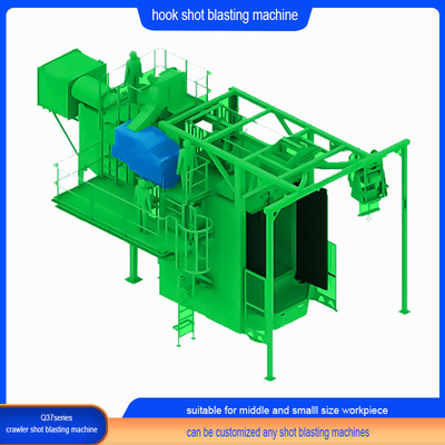 Hook Spinner Hanger Shot Blasting Machine Derusting e efficienza per prodotti metallici