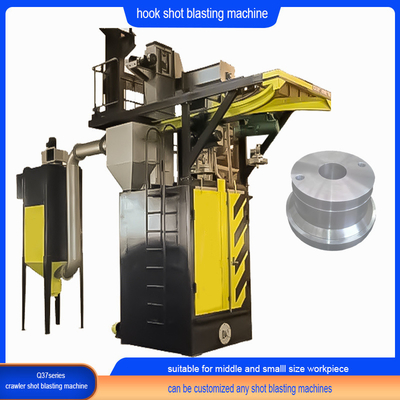 Perfetto processo di pulizia Spinner Hanger Shot Blasting Machine con capacità di 2500 kg