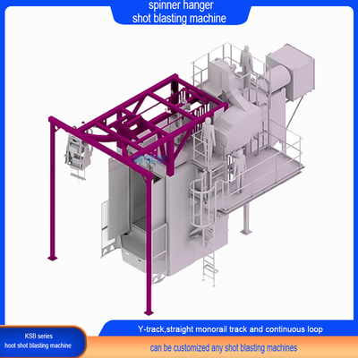 Diversi modelli Spinner Hanger Shot Blasting Machine Assistenza tecnica per il cliente