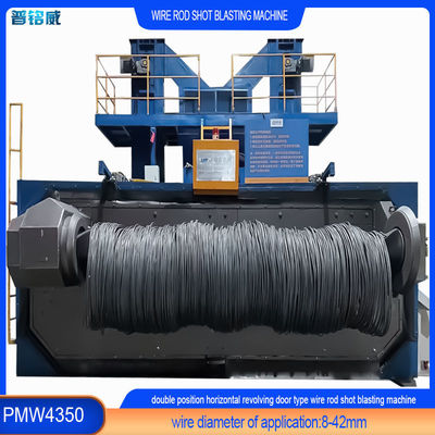 30kw/set Discaling Wire Rod Coil Shot Blasting Machine a prova di ruggine e corrosione