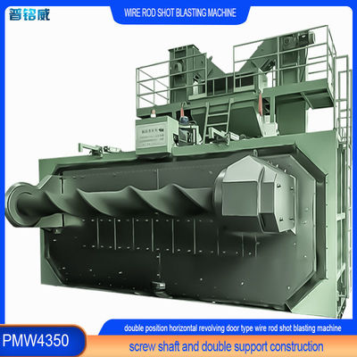 30kw/set Discaling Wire Rod Coil Shot Blasting Machine a prova di ruggine e corrosione
