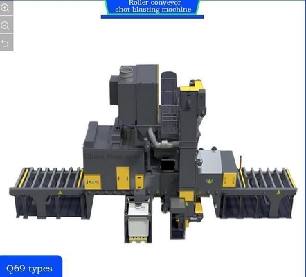 4*11kw Alta convezione pre-riscaldatore rotolo trasportatore sparatutto blasting machine personalizzazione