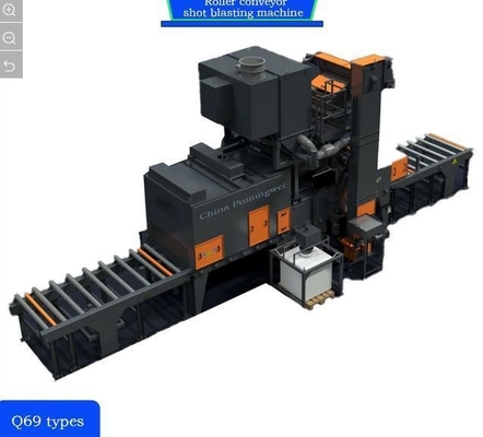 4*11kw Alta convezione pre-riscaldatore rotolo trasportatore sparatutto blasting machine personalizzazione