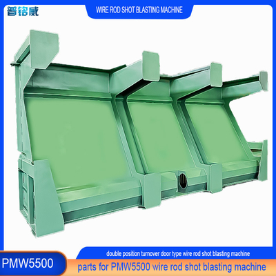 Customization Wire Rod Coild Shot Blasting Machine con due mandrels porta di carico