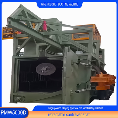 2-4 bobine all'ora Produzione Funzionamento regolare Wire Rod Coil Shot Blasting Machine