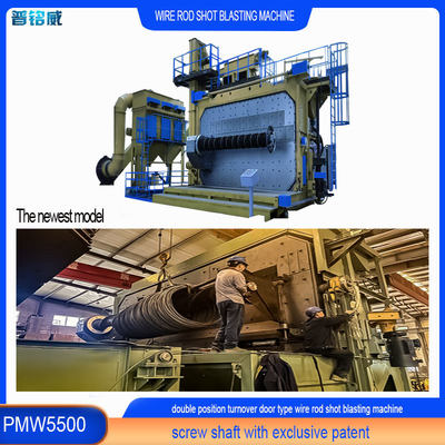 5500 Mandrill PMW5500 Testa della girante Potenza 30kw/Set Macchina per granigliatura di bobine di vergella