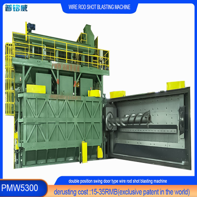 PMW5300 Wire Stock Shot Blasting Machine per il filo di acciaio a rubinetto freddo a prezzi accessibili